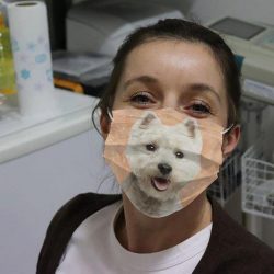 Westie Dog Cloth Face Mask