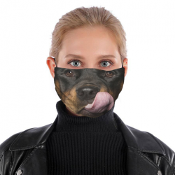 Black Rottweiler Civil Mask
