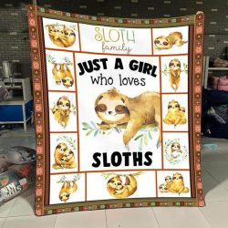 An ideal fleece blanket for Sloth Lovers