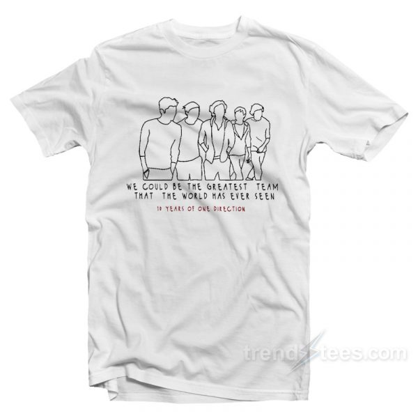 one direction 10 year anniversary shirt