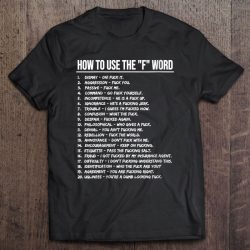 how to use the f word shirt