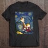 calvin and hobbes starry night shirt