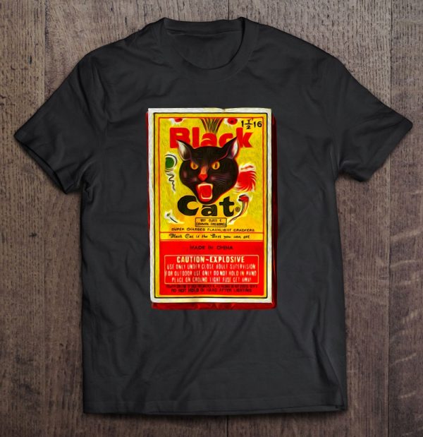 black cat fireworks t shirts