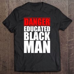 danger educated black man hoodie