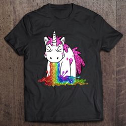 unicorn throwing up rainbow sweatshirt