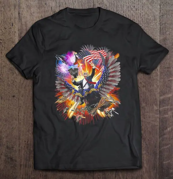 donald trump riding an eagle shirt