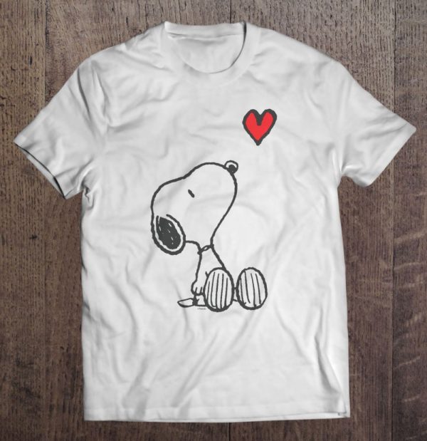 snoopy with a heart