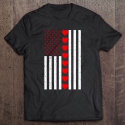 american flag hearts
