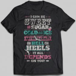 hell on heels t shirt