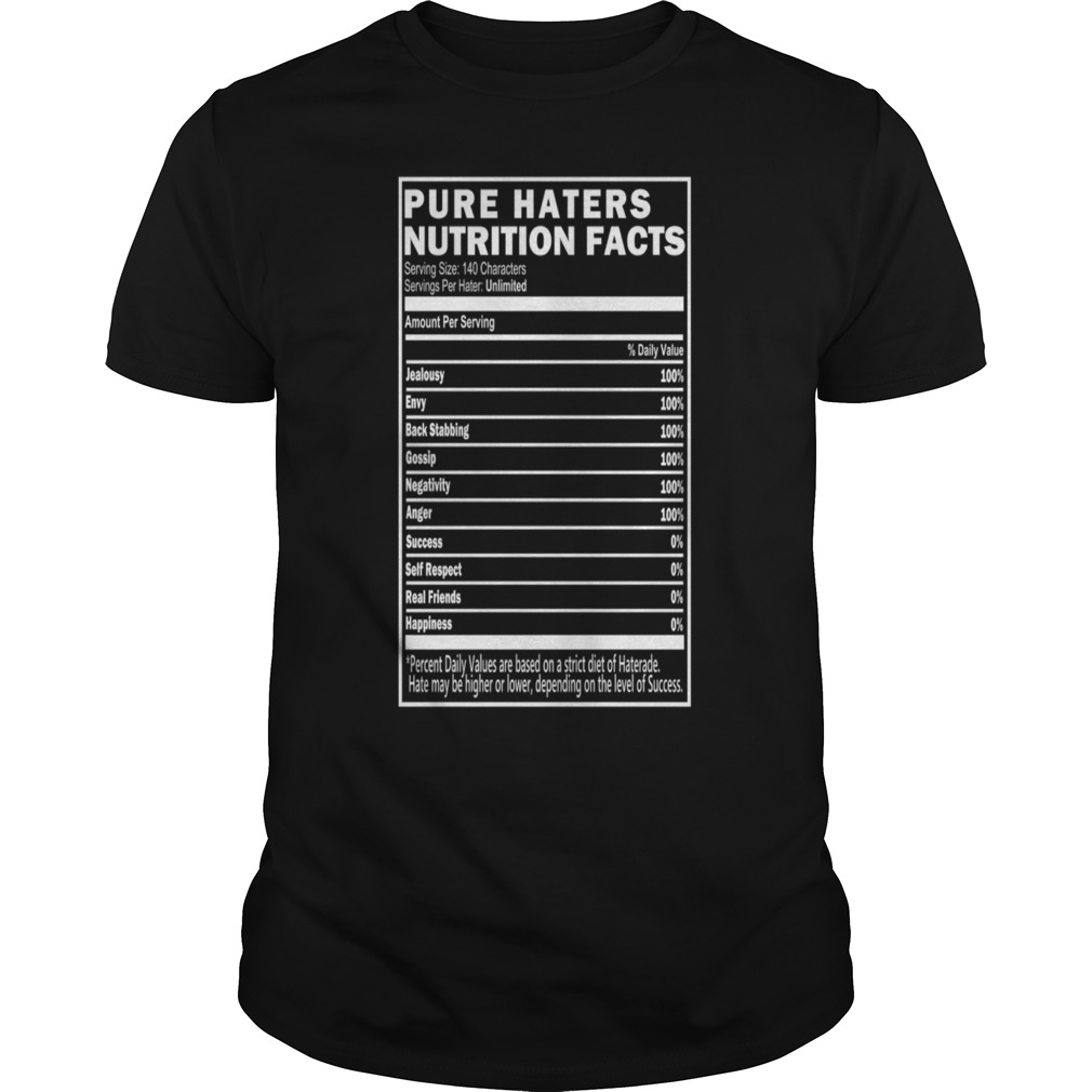 pure black nutrition fact shirt pure black nutrition fact shirt