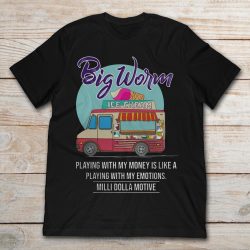 big worm ice cream truck t shirt