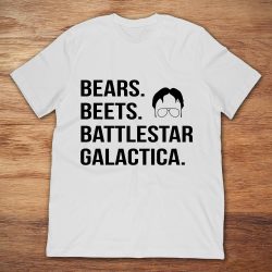 bears beets battlestar galactica shirt rainn wilson