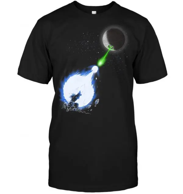 goku vs death star shirt