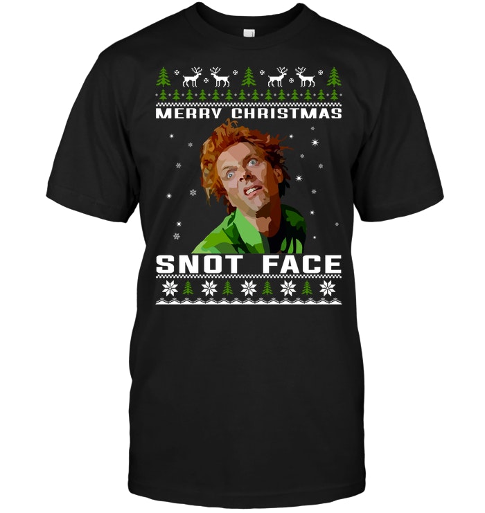 merry christmas snot face sweater