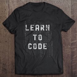 learn to code t shirt