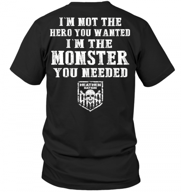 i love the monster hero shirt