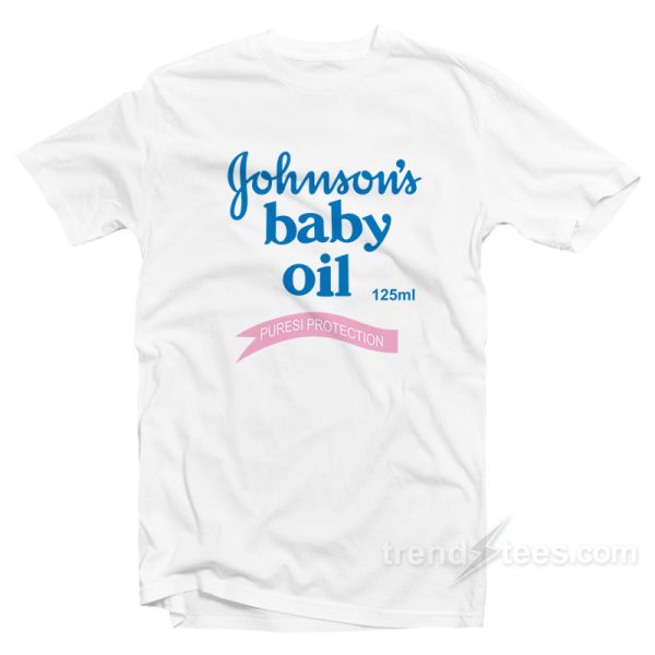 johnsons baby oil t shirt