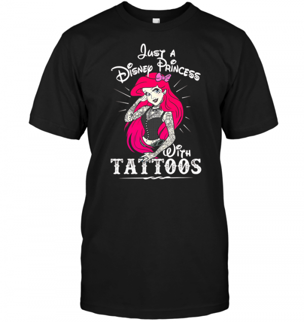 tattooed disney princess t shirt