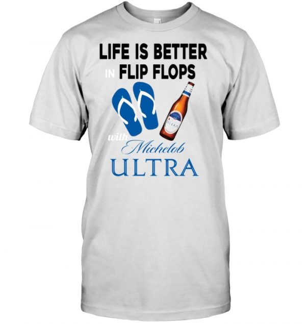 life is good flip flop t shirt