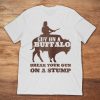 guy on a buffalo tee shirt