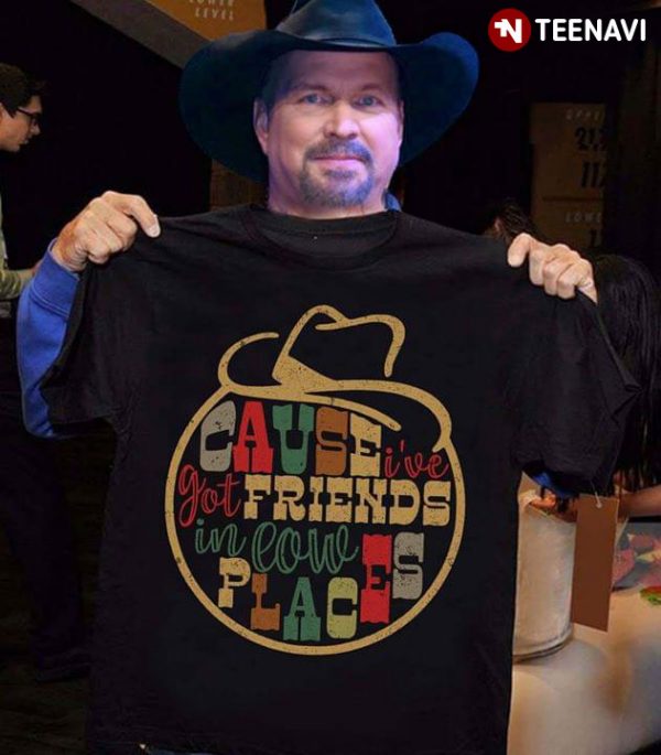 garth brooks blue and black shirt