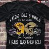 i bleed purple and gold shirt