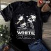 brown and white baseball shirt