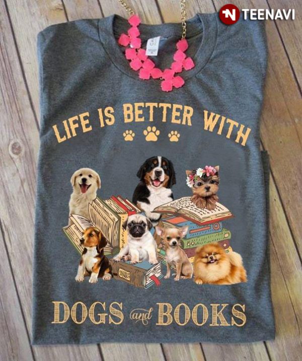 life is good bookaholic shirt