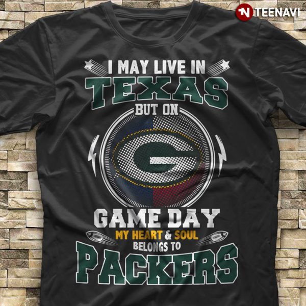 texas green bay packers shirt
