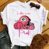 pink green bay packer shirt
