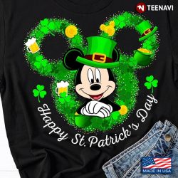 mickey mouse st patrick's day shirt