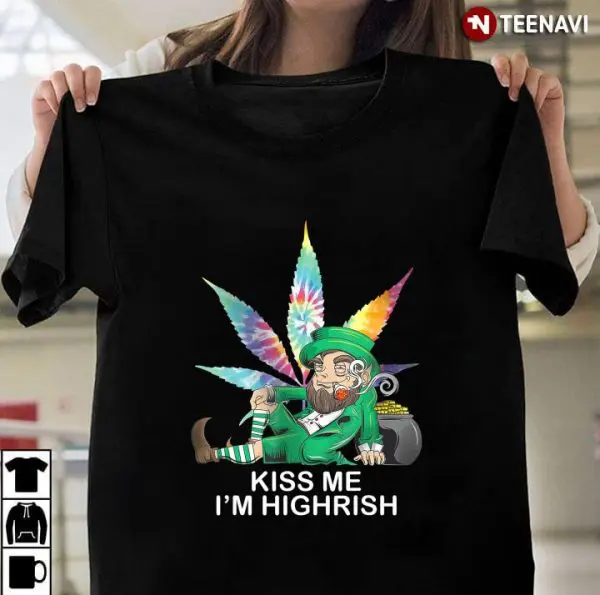 weed leaf tie dye