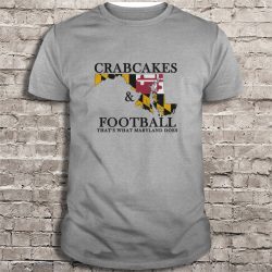 crabcakes and football t shirt