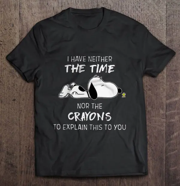 i don't have the time nor the crayons