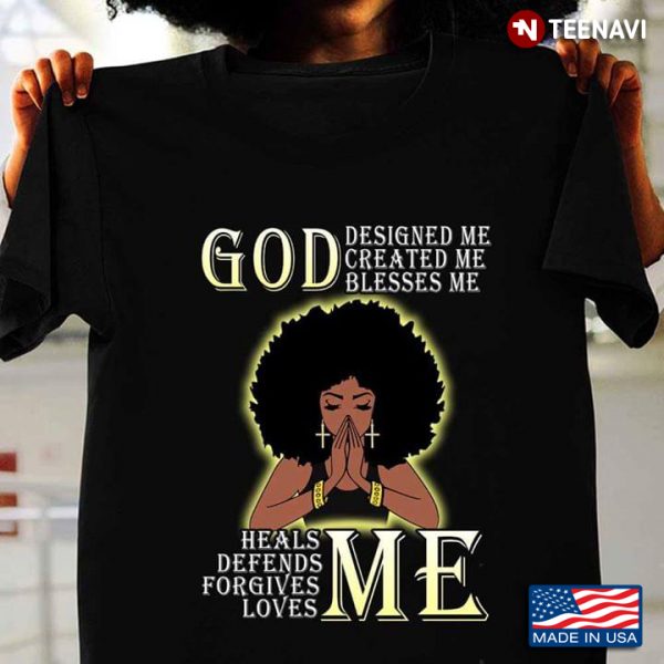 god is a black woman t shirt