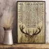 yes i am a hunter shirt