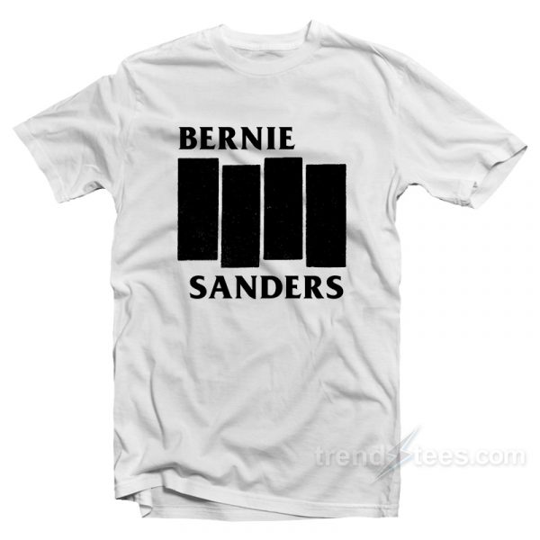 bernie sanders black flag tshirt