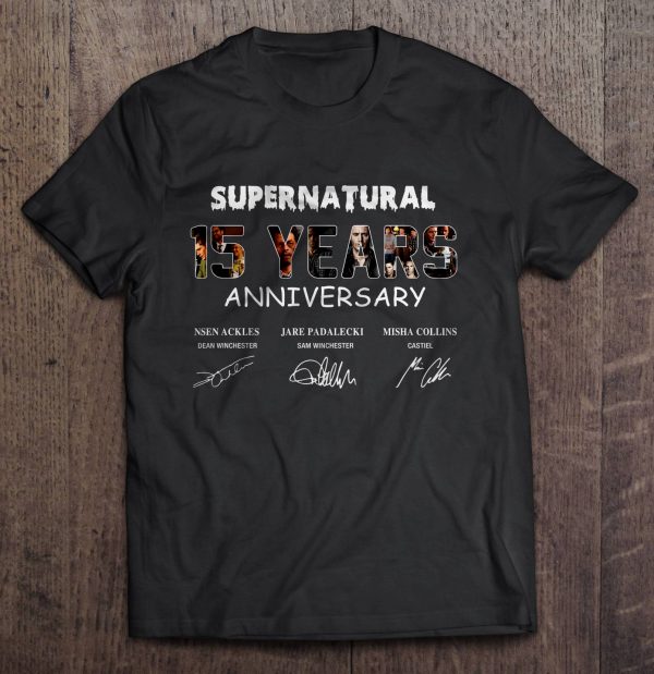 supernatural t shirts 15 years