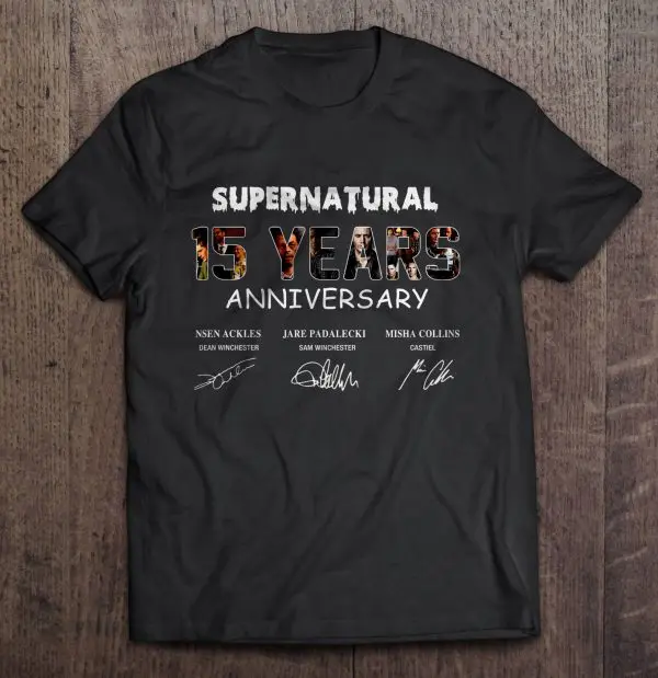 supernatural t shirts 15 years