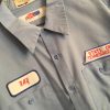 vintage work shirt with name patch