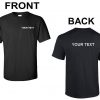 customized t shirts front and back