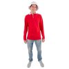 red rugby shirt white collar gilligan