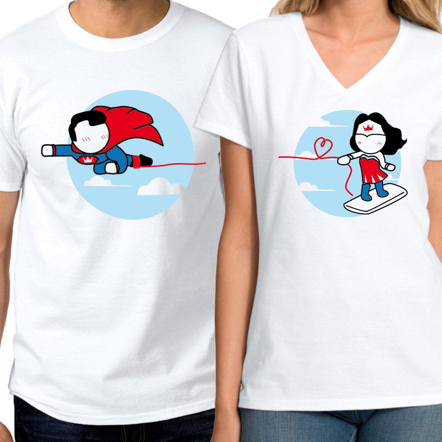 superman and wonder woman couple shirts superman and wonder woman couple shirts