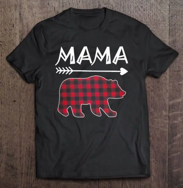 Mama Bear Plaid Family