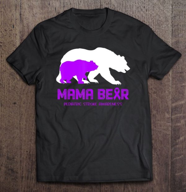 Mama Bear Pediatric Stroke Awareness Shirt For Women Men