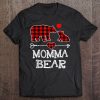 Momma Bear Christmas Pajama Red Plaid Buffalo Family Gift