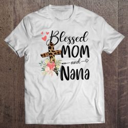 Blessed Mom And Nana Flower Leopard