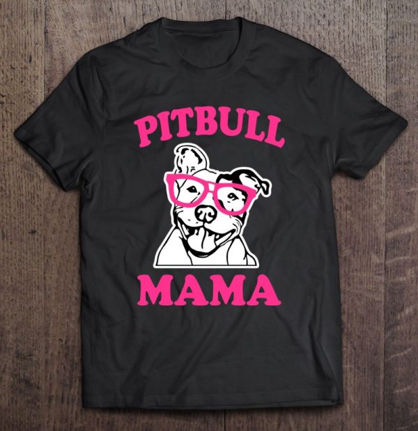Pitbull Mama Women’s Pit Bull Dog Mom Pink