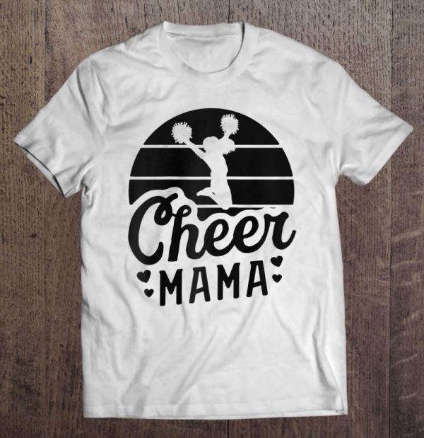 Retro Cheer Mama Shirt Cheerleader Mom Gifts Cheer Mom Raglan Baseball Tee