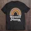 Blessed Mama Leopard Boho Rainbow Mom Life Mommy Mom Gift